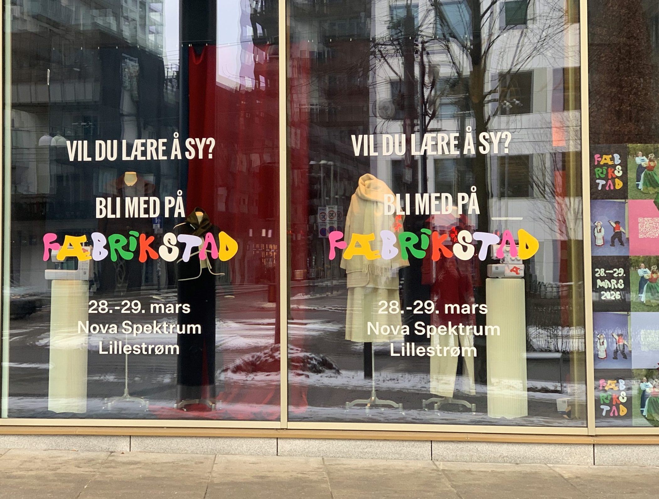 Easy dot på Fæbriks vinduer i Dronning Eufemias gate