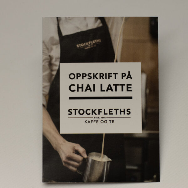 Flyer for Chai Latte hos Stockfleths
